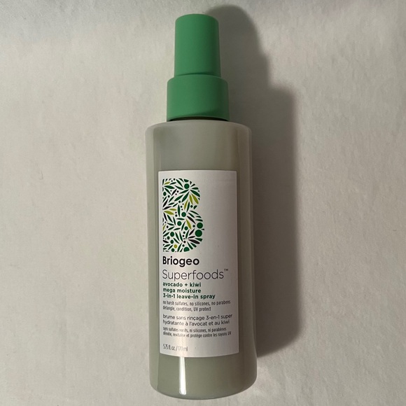 🥑BRAND NEW🥑BRIOGEO Superfoods Avocado + Kiwi Mega Moisture 3in1 Leave In Spray - Picture 2 of 8